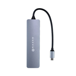 ADAPTADOR NACEB NA-0127 HUB / USB TIPO C / 7 EN 1 / 1* HDMI / 3*USB 3.0 / 1*USB C / PD+SD/TF / NA-0127