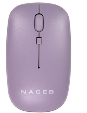 Mouse INALAMBRICO NACEB NA-0136M SLIM / USB 2.4 / 1600DPI / 3*BOTONES+RUEDA / NA-0136M