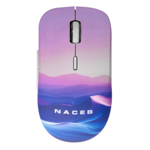 Mouse INALAMBRICO NACEB NA-0138B DISEÑO IMPRESO / USB 2.4 / 1600DPI / 3*BOTONES+RUEDA / NA-0138B