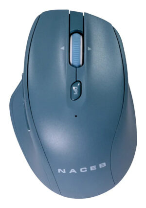 Mouse INALAMBRICO NACEB NA-0139A DUAL MODE / USB 2.4 / BLUETOOTH / 1600DPI / 5*BOTONES+RUEDA / AZUL / NA-0139A