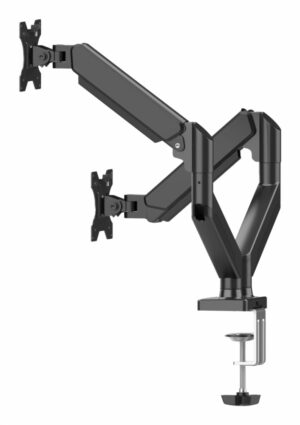 SOPORTE P/MONITOR NACEB NA-0214 2 MONITORES / ARTICULADO / 10"-32" / 10KG / VESA / NEGRO / NA-0214