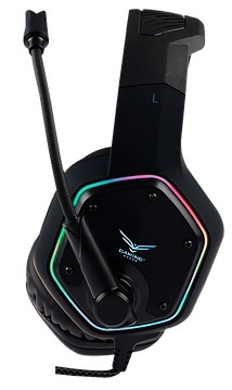 AUDIFONOS NACEB NA-0315 GAMER NAJA / DIADEMA CON MICROFONO / RGB / USB / 7.1 / NEGRO / RETROILUMINADO / NA-0315