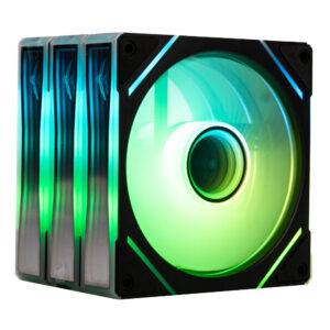 VENTILADOR P/GABINETE NACEB NA-0650N KIT 3*FAN / 120MM / ARGB / NEGRO / NA-0650N