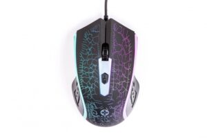 Mouse NACEB NA-592NE ALAMBRICO / OPTICO / RETROILUMINADO / 1000 DPI / 4 BOTONES / NEGRO / NA-592NE
