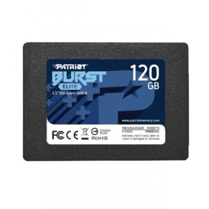 UNIDAD SSD PATRIOT 120GB PBE120GS25SSDR BURST ELITE 2.5" / SATA3 / 7MM / 3D NAND / PBE120GS25SSDR