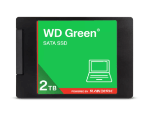 UNIDAD SSD 2.5" WD 2TB WDS200T5G0A GREEN / SATA3 / 7MM / 3D NAND / WDS200T5G0A