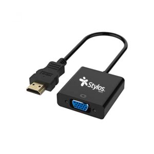 ADAPTADOR STYLOS STACHV1B HDMI MACHO A VGA HEMBRA / NEGRO / STACHV1B