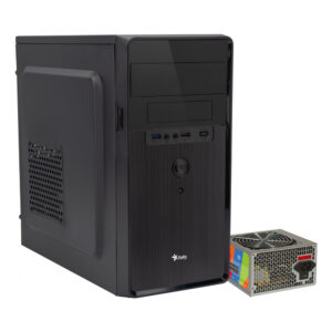 GABINETE STYLOS STPGAC5B CGAB5 / MICRO ATX / 1*USB 1.0 / 2*USB 3.0 / FUENTE 500W / NEGRO / STPGAC5B