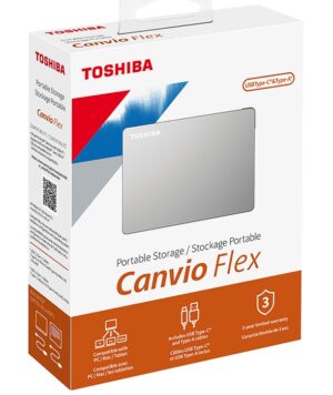 Disco Duro EXTERNO TOSHIBA 4TB 2.5" HDTX140XSCCA CANVIO FLEX / USB 3.0 Y TIPO C / PC / MAC / IPAD / TABLET / HDTX140XSCCA