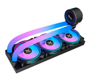 VENTILADOR P/CPU XZEAL XZCO414B ARGB / ENFRIAMIENTO LIQUIDO. 3 VENT / 360MM / NEGRO / XZCO414B