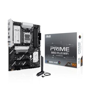 Tarjeta Madre ASUS PRIME B850-PLUS Wi-Fi Socket AM5 / 4x DDR5 / HDMI / DP / PCIe 5.0 / Wi-Fi 6E / ATX / PRIME B850-PLUS WIFI