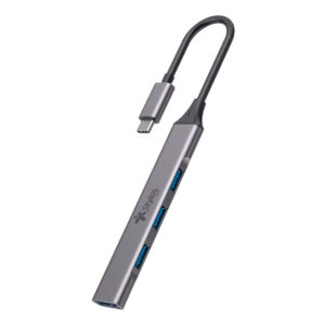 ADAPTADOR STYLOS STCBHUB42G HUB 4 EN 1 / USB C A 3*USB 2.0+1*USB 3.0 / GRIS / STCBHUB42G