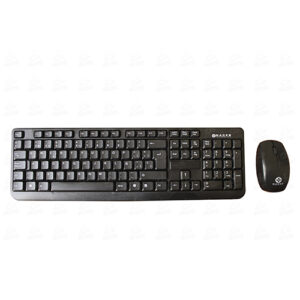 KIT 2 EN 1 NACEB NA-426 TECLADO Y MOUSE / INALAMBRICOS RF / 1600 DPI / RESISTENTE AL AGUA / NEGRO / NA-426