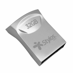 MEMORIA USB STYLOS STMUS41S 32GB / ST125 / USB 2.0 / MINI / METAL PLATA / STMUS41S
