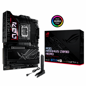 Tarjeta Madre ASUS ROG MAXIMUS Z890 HERO Socket 1851 15A / 4x DDR5 / HDMI / TB / PCIe 5.0 / Wi-Fi 7 / ATX / ROG MAXIMUS Z890 HERO