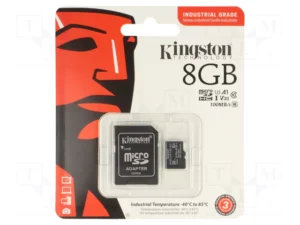 MEMORIA MICROSD SDHC KINGSTON 8GB / SDCIT2/8GB / INDUSTRIAL CLASE 10 UHS-I / U3 / V30 / A1 C/ADAPTADOR