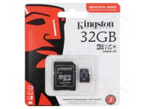 MEMORIA MICROSD SDHC KINGSTON 32GB / SDCIT2/32GB / INDUSTRIAL CLASE 10 UHS-I / U3 / V30 / A1 C/ADAPTADOR