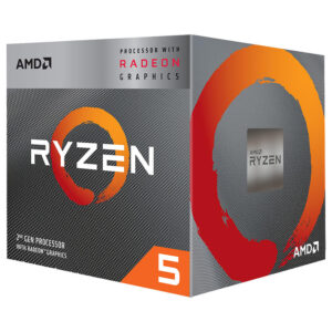 Procesador AMD Ryzen 5 3400G / 4 Núcleos / 2MB Caché / Incluye Disipador / YD3400C5FHSBX
