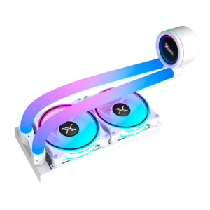 VENTILADOR P/CPU XZEAL / XZCO413W / XZ413 / ARGB / ENFRIAMIENTO LIQUIDO / 2 FAN / 240MM / BLANCO