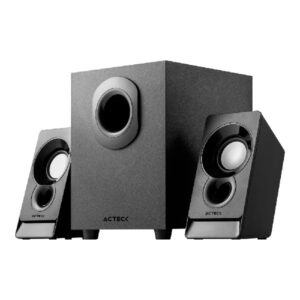 BOCINAS ACTECK / AC-935241 / ELANT AS470 / ALTAVOCES 6W RMS / SUBWOFER 5W RMS / AUX 3.5 / 2.1 CANALES / NEGRO