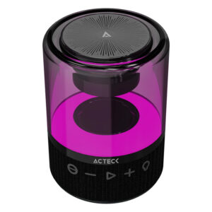 BOCINA INALAMBRICA ACTECK (AC-936422) GLEE PURE AP30, BLUETOOTH 5.2, 3.5 MM, TF, 10W, RECARGABLE, NEGRO.