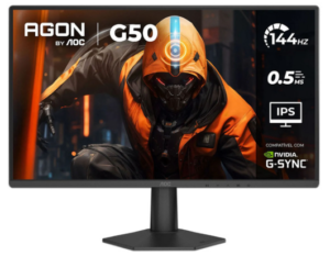 Monitor Gamer AOC 24G50F LCD 23.8" / 1920x1080 Full HD / 144Hz / HDMI/DisplayPort / Negro
