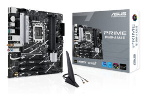 MOTHERBOARD ASUS (PRIME B760M-A AX6 II) SOCKET 1700, 4*DDR5,HDMI,DP,PCI-E 4.0,WIFI6,MATX