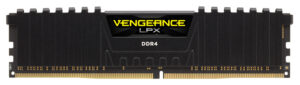 MEMORIA DIMM DDR4 CORSAIR / CMK32GX4M2A2400C16 / 32GB 2400MHZ 2X16GB VENGEANCE LPX NEGRO / 1.2V