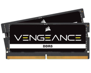 MEMORIA SODIMM DDR5 CORSAIR / CMSX16GX5M2A4800C40 / 16GB 4800MT/S 2X8GB VENGANCE / PCB NEGRO / 1.1V