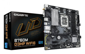 MOTHERBOARD GIGABYTE (B760M D3HP WIFI6) SOCKET 1700,4*DDR5 5600MHZ,HDMI,DP,VGA,WIFI,BT 5.3,MICRO ATX