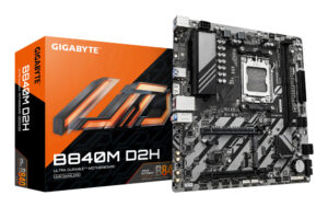 MOTHERBOARD GIGABYTE (B840M D2H) SOCKET AM5,2*DDR5 5200MHZ,HDMI,MICRO ATX