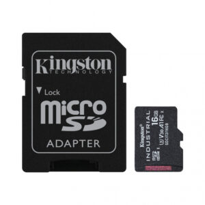MEMORIA MICROSD SDHC KINGSTON 16GB / SDCIT2/16GB / INDUSTRIAL CLASE 10 UHS-I / U3 / V30 / A1 C/ADAPTADOR