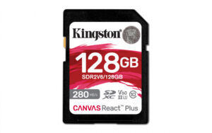 MEMORIA SD SDXC KINGSTON 128GB / SDR2V6/128GB / CANVAS REACT PLUS V60 / UHS-II CLASE 10