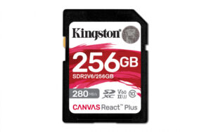 MEMORIA SD SDXC KINGSTON 256GB / SDR2V6/256GB / CANVAS REACT PLUS V60 / UHS-II CLASE 10