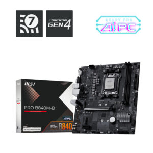 MOTHERBOARD MSI (PRO B840M-B) SOCKET AM5, 2*DDR5 8000, HDMI,VGA, M-ATX
