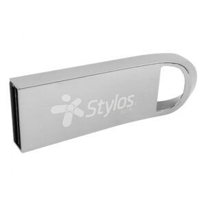 MEMORIA USB STYLOS / STMUS532B / 32GB / ST500 / USB 2.0 / METAL PLATA
