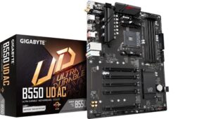 MOTHERBOARD GIGABYTE (B550 UD AC) SOCKET AM4,4*DDR4 3200MHZ,HDMI,WIFI,BT 5.0,ATX,RGB FUSION
