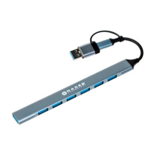 ADAPTADOR NACEB / NA-0125 / HUB / CONVERTIDOR TIPO C / 7*USB / 1*USB A