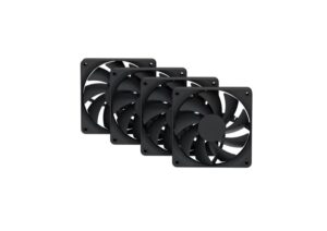 VENTILADOR P/GABINETE HYTE / FAN-HYTE-FA12-BB-4 / FA12 120MM PWM FAN 4 PACK / PITCH BLACK/NEGRO