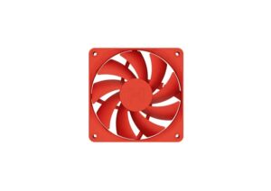 VENTILADOR P/GABINETE HYTE / FAN-HYTE-FA12-RR-4 / FA12 120MM PWM FAN 4 PACK / WILD CHERRY/ROJO