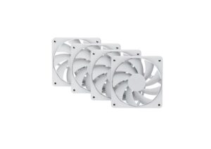 VENTILADOR P/GABINETE HYTE / FAN-HYTE-FA12-WW-4 / FA12 120MM PWM FAN 4 PACK / SNOW WHITE/BLANCO