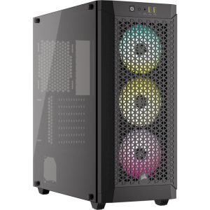 GABINETE CORSAIR (CC-9011272-WW) 480T RGB AIRFLOW,NEGRO,CRISTAL TEMPLADO,MED-TORRE,SIN FUENTE
