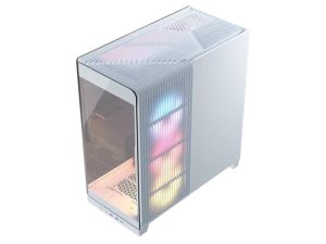 GABINETE CORSAIR (CC-9011315-WW) 4500X FRAME,BLANCO CRISTAL TEMPLADO MED-TORRE SIN FUENTE