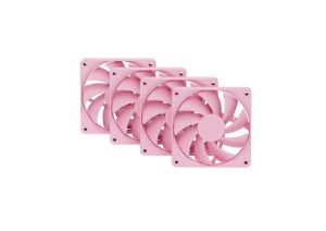 VENTILADOR P/GABINETE HYTE (FAN-HYTE-FA12-SM-4) FA12 120MM PWM FAN 4 PACK,STRAWBERRY MILK,ROSA