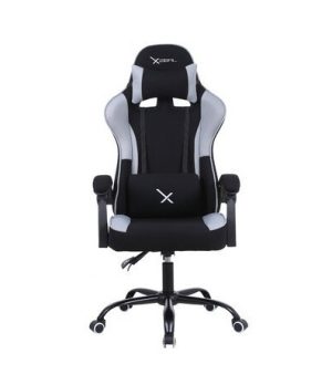 SILLA GAMER XZEAL (XZSXZ20B) TELA, RECLINABLE 140°,BRAZOS FIJOS,115KG,PISTON CLA.3,RGB,NEGRO/GRIS
