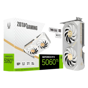 Tarjeta de Video GeForce RTX 5060Ti ZOTAC TWIN EDGE OC Edition / 16GB 128-bit GDDR7 / PCI Express x8 / 5.0 / ZT-B50620Q-10M