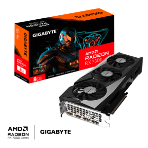 TARJETA DE VIDEO GIGABYTE (GV-R76GAMING OC-8GD) RX 7600,8GB GDDR6,PCIE 4.0,2*HDMI,2*DP,3 FAN