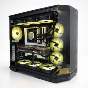 Ensamble de computadora gamer con componentes de alto rendimiento