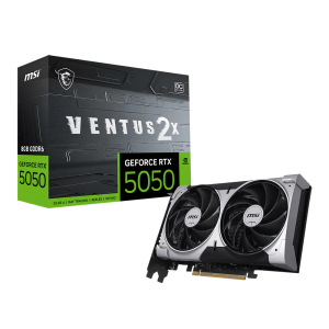 TARJETA DE VIDEO MSI (RTX 5050 8G VENTUS 2X OC) 8GB GDDR6, 2617 MHZ , 1*HDMI, 3*DP, 2FAN