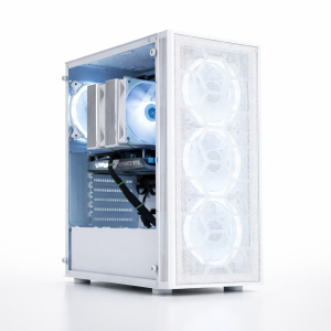 Computadora gamer con gabinete RGB y componentes personalizados